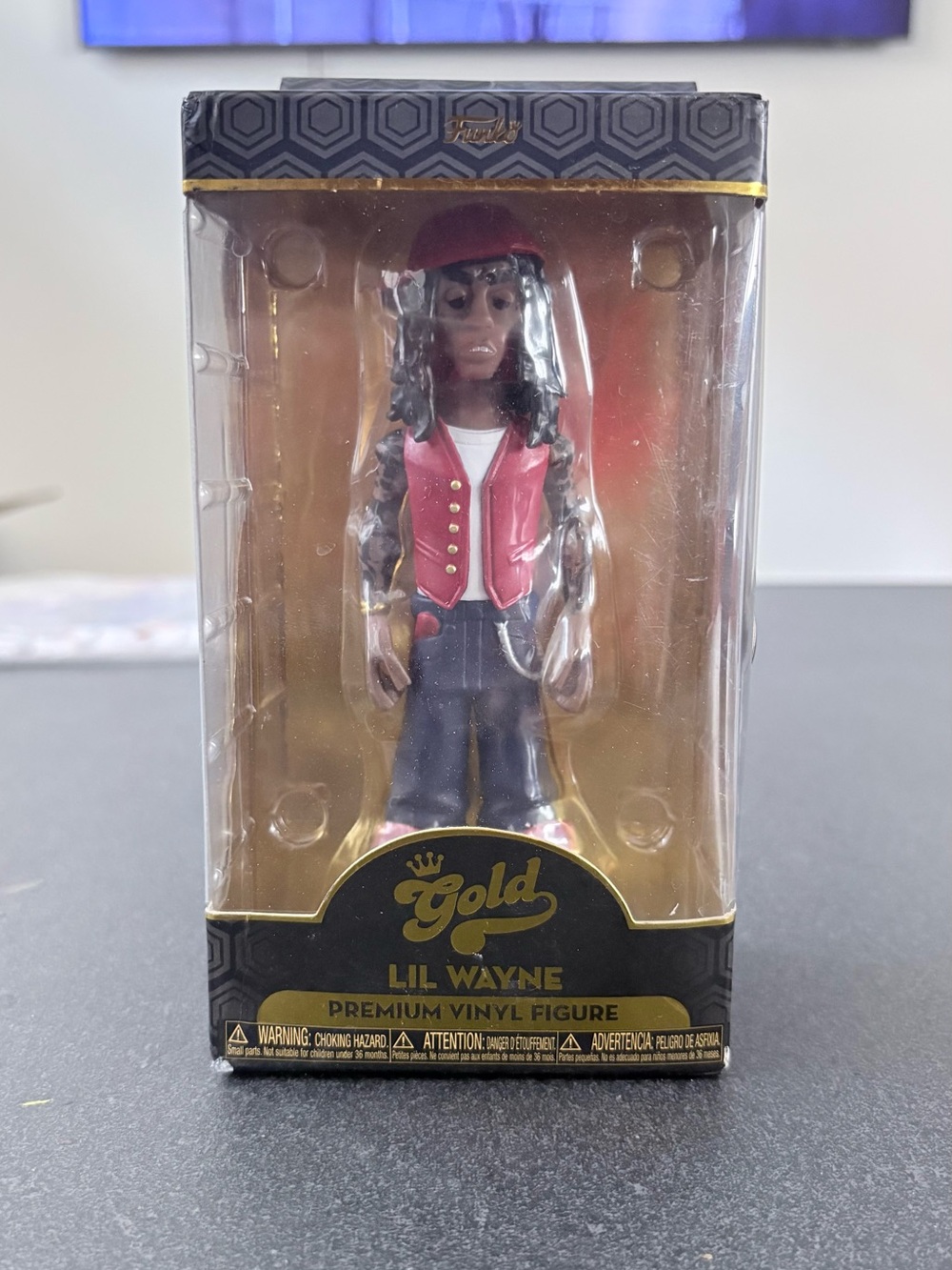 Funko Gold Lil Wayne Vinyl Figure in Red and Black